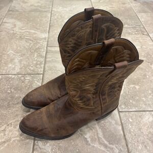 Laredo Men's Embroidered Round Toe Western Boots Sz 15 Extra Wide